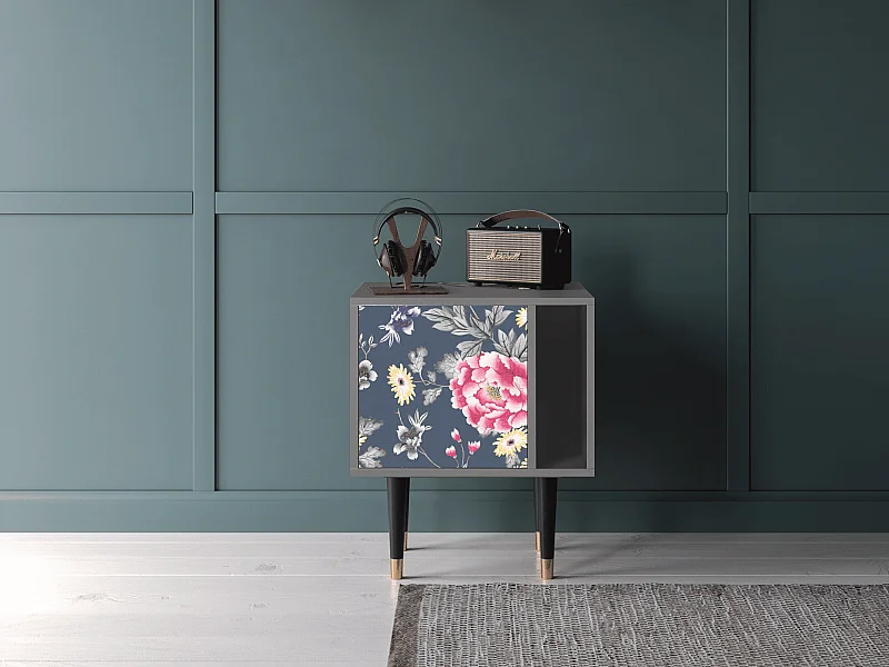 Table de nuit - 57х69х48 cm - S2 - Dark Flower Bed, Gris