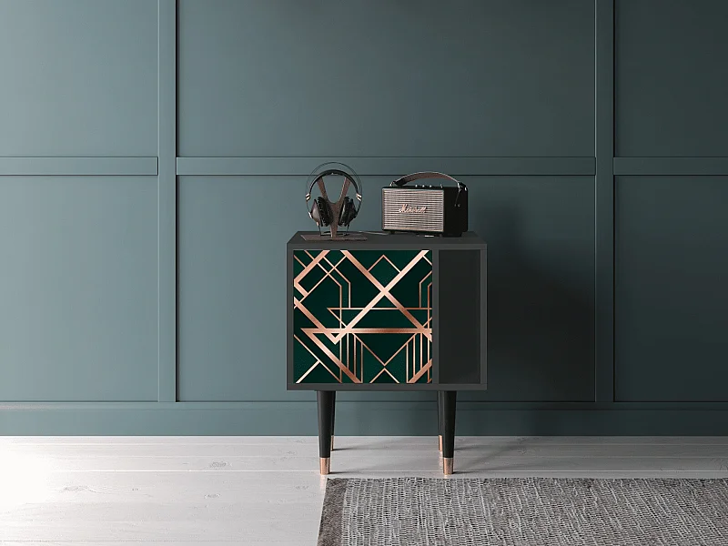 Nachtkastje - 57х69х48 cm - S2 - Emerald Gatsby, Antraciet