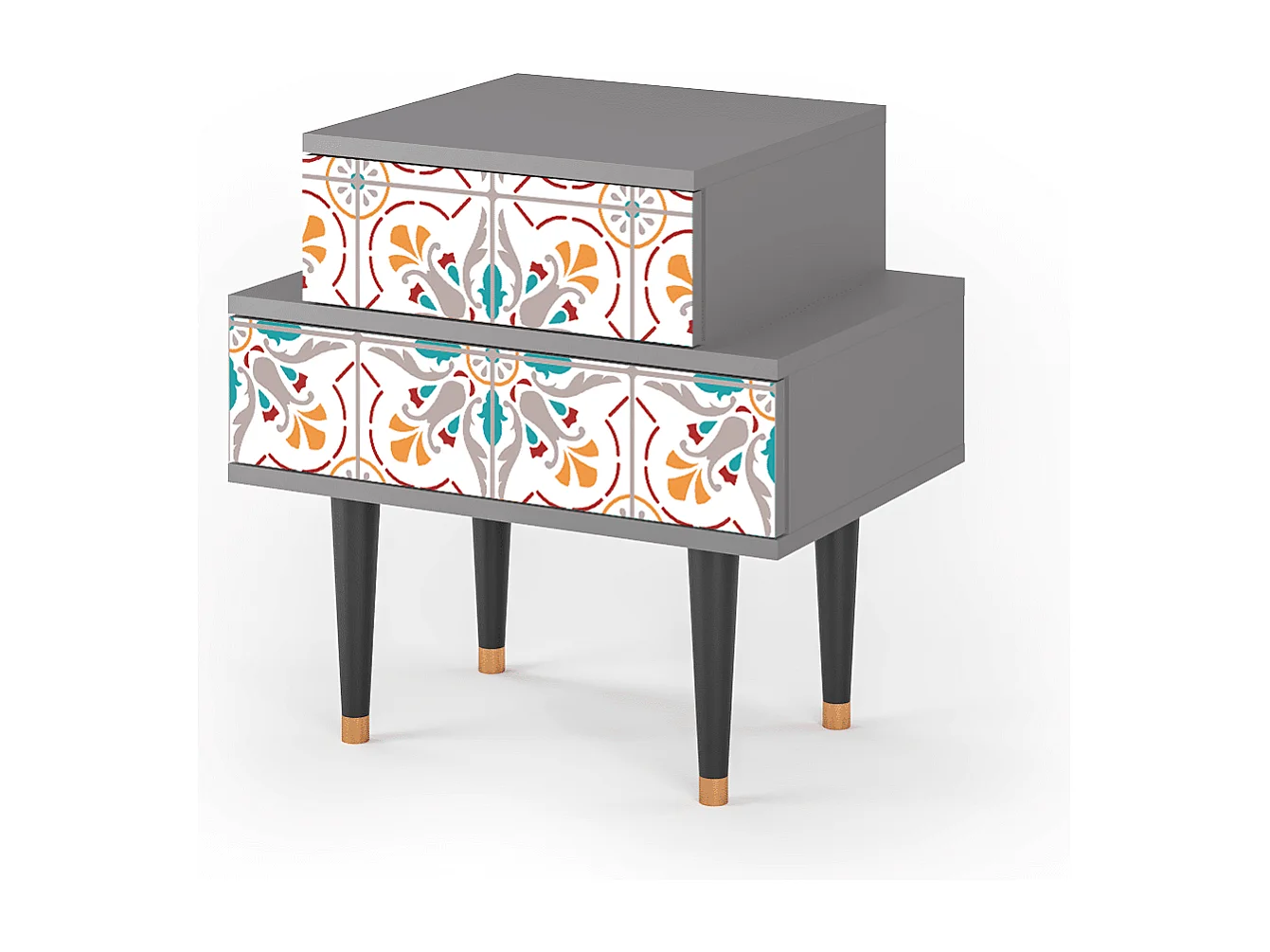 Criado-mudo - 58х58х41 cm - NS1 - Spring Ceramics, Cinza