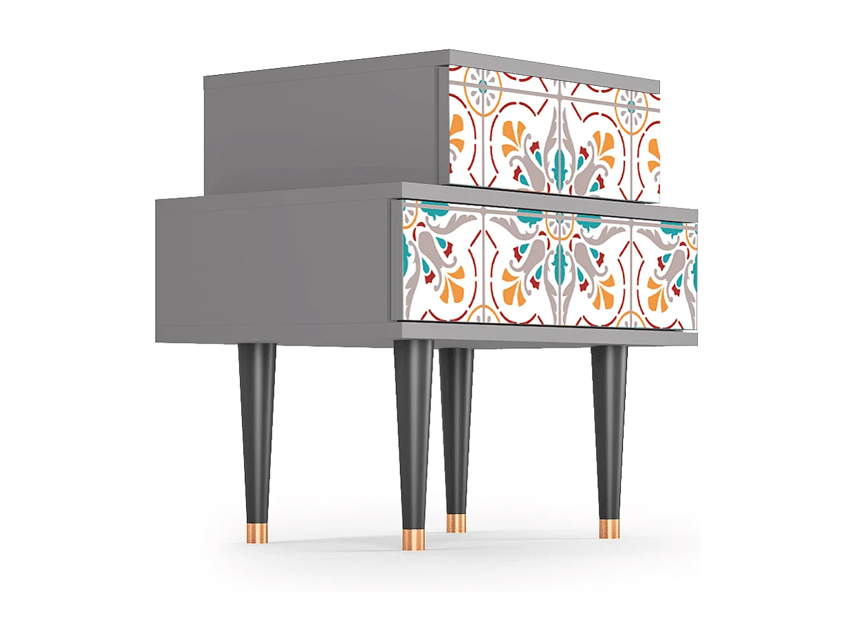 Table de nuit - 58х58х41 cm - NS1 - Spring Ceramics, Gris