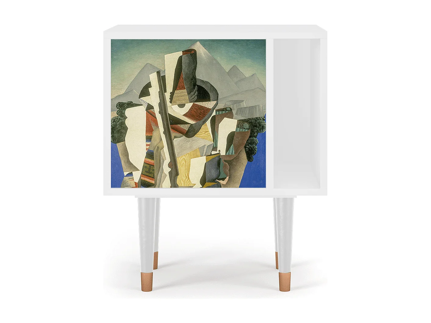 Nachtkastje - 57х69х48 cm - S2 - The Cubist Paintings , Wit