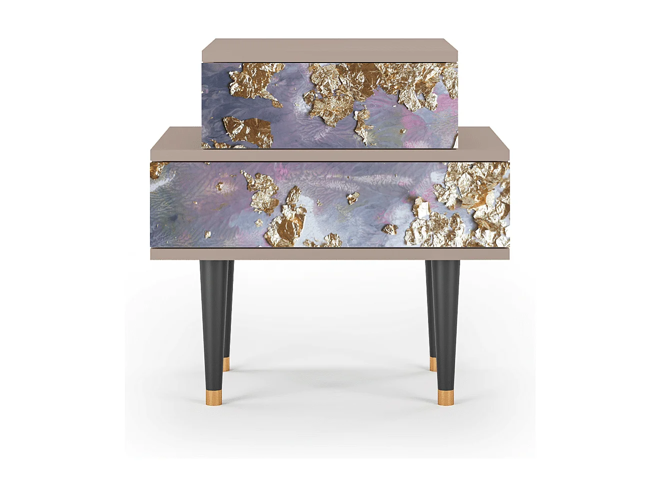 Criado-mudo - 58х58х41 cm - NS1 - Planet Earth, Latte