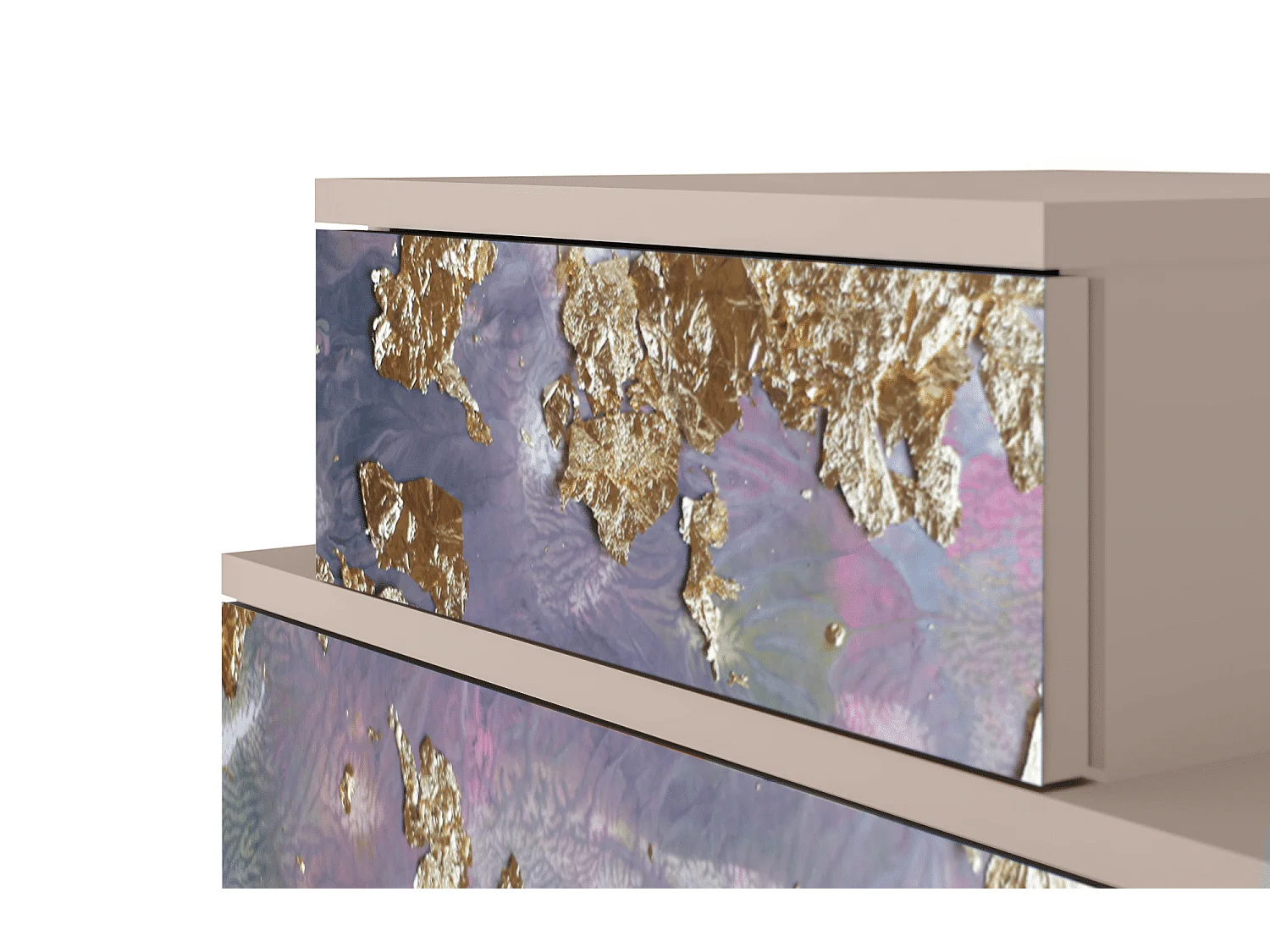 Criado-mudo - 58х58х41 cm - NS1 - Planet Earth, Latte