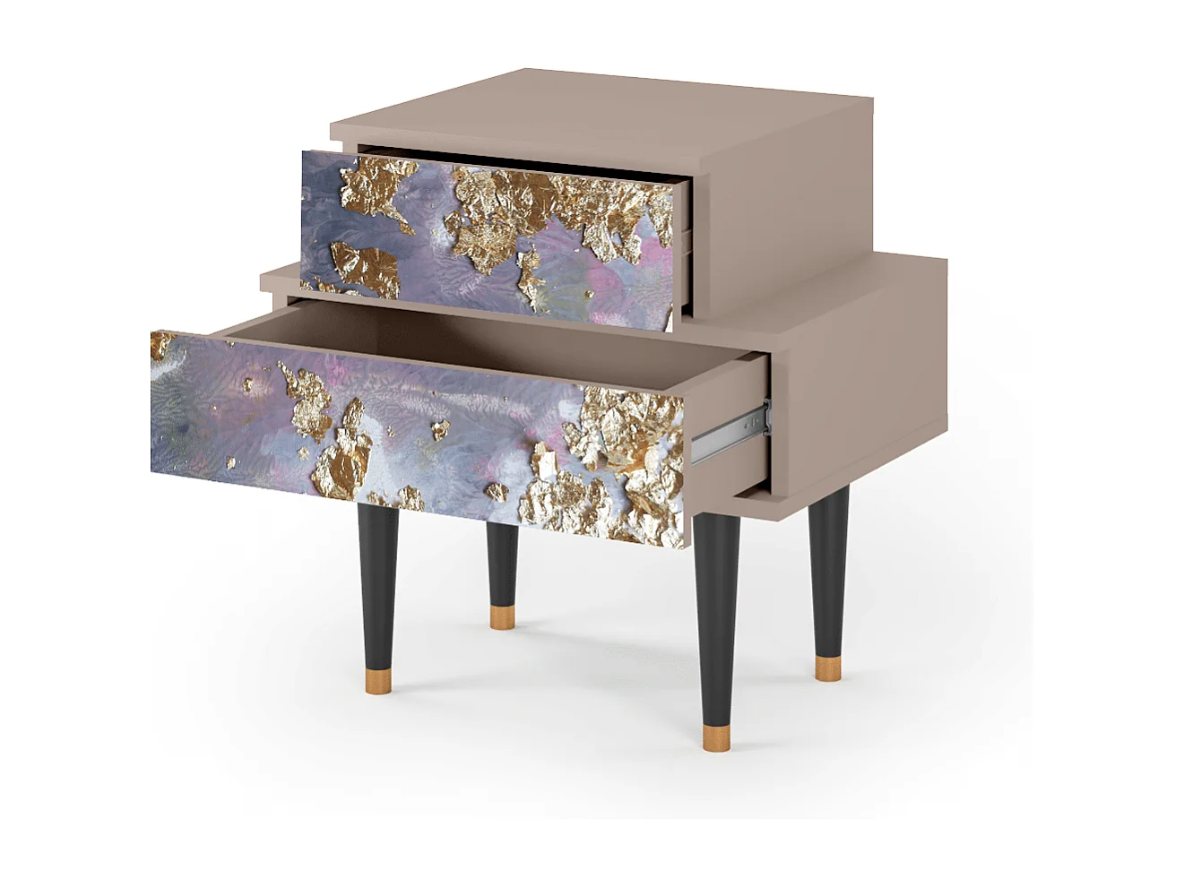 Criado-mudo - 58х58х41 cm - NS1 - Planet Earth, Latte