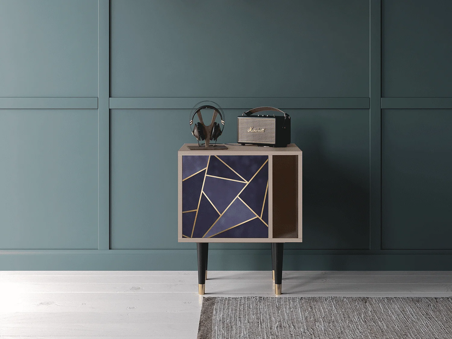 Nachtkastje - 57х69х48 cm - S2 - The Amethyst, Latte