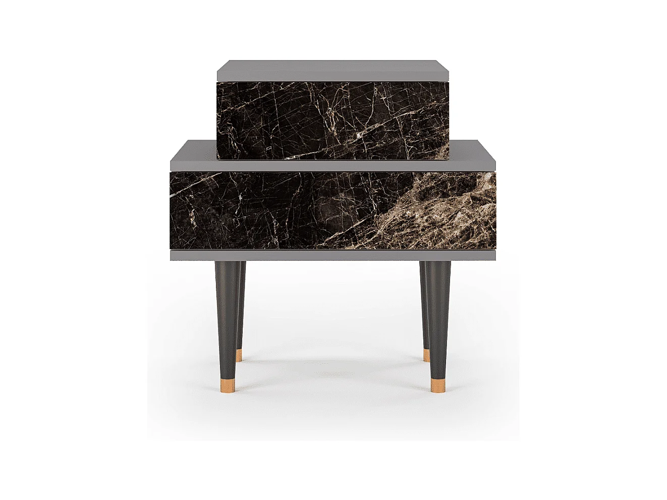 Table de nuit - 58х58х41 cm - NS1 - Night Abyss, Gris