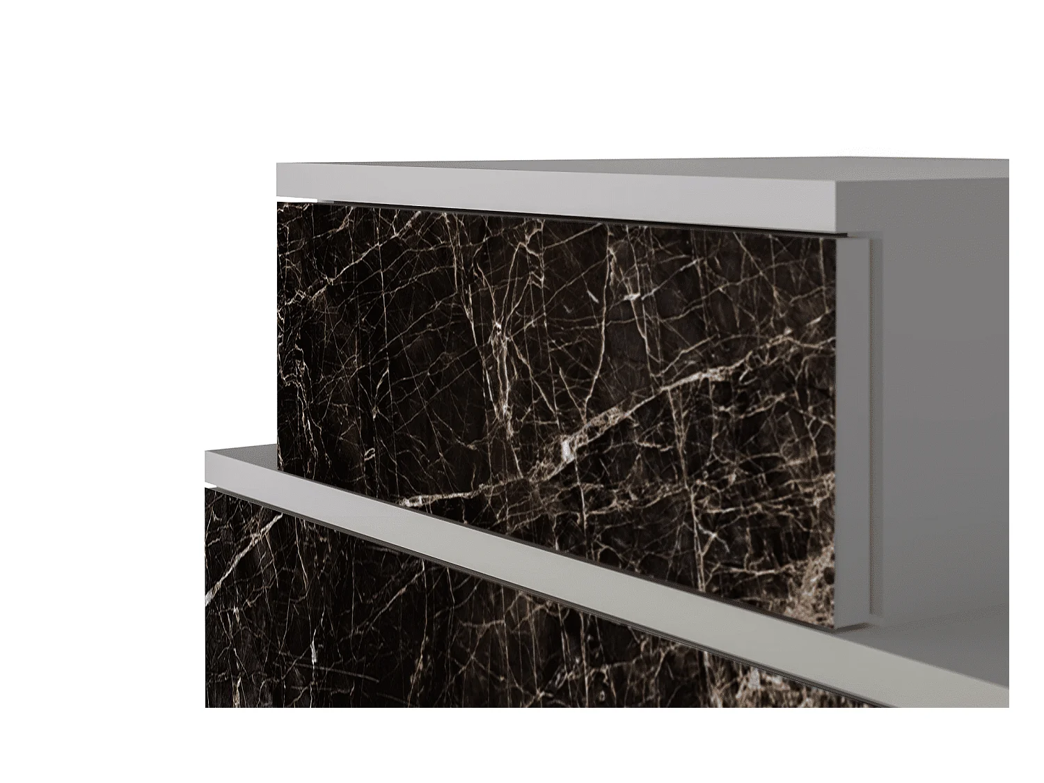 Table de nuit - 58х58х41 cm - NS1 - Night Abyss, Gris