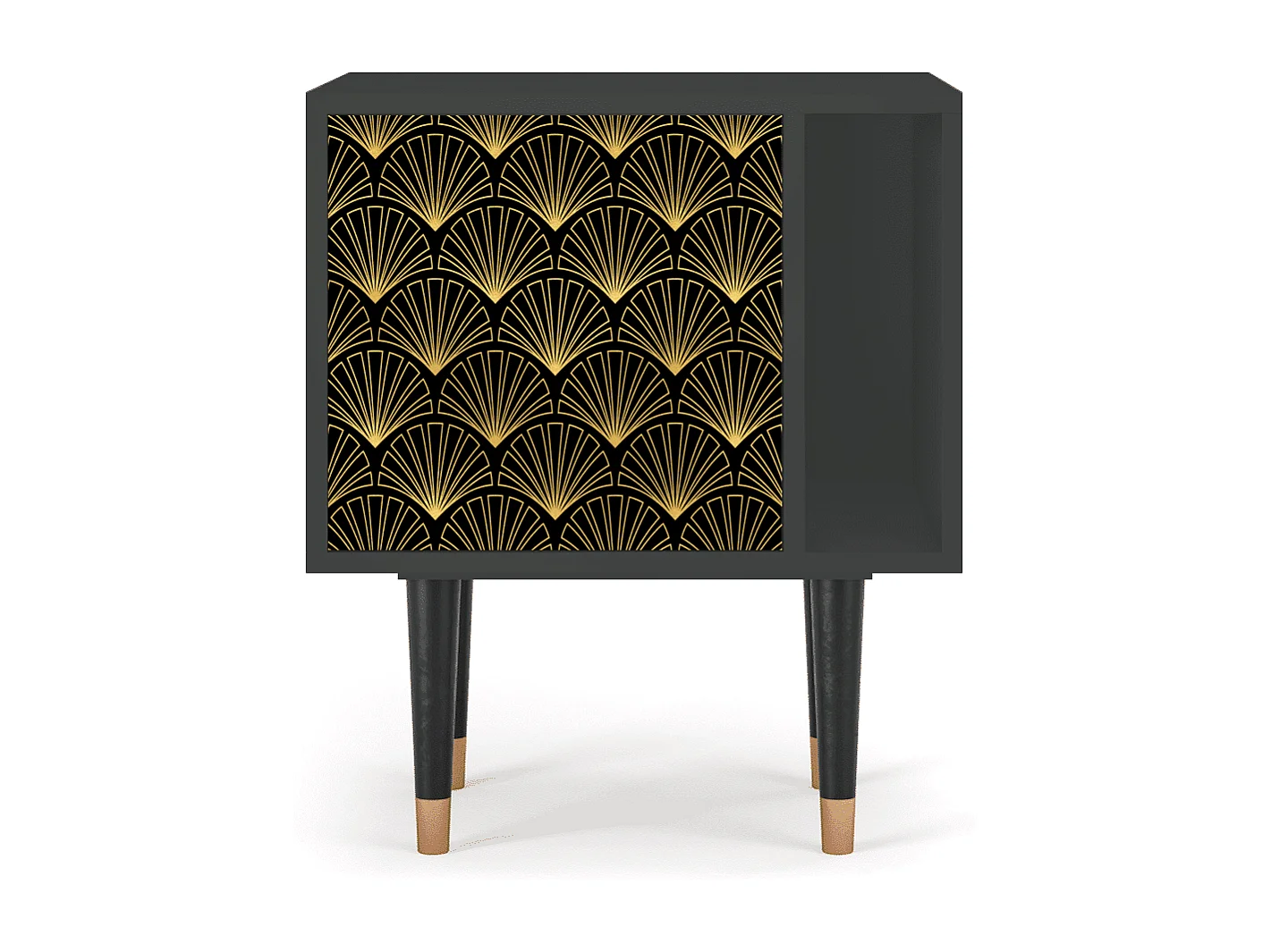 Nachtkastje - 57х69х48 cm - S2 - Bird of Juno, Antraciet