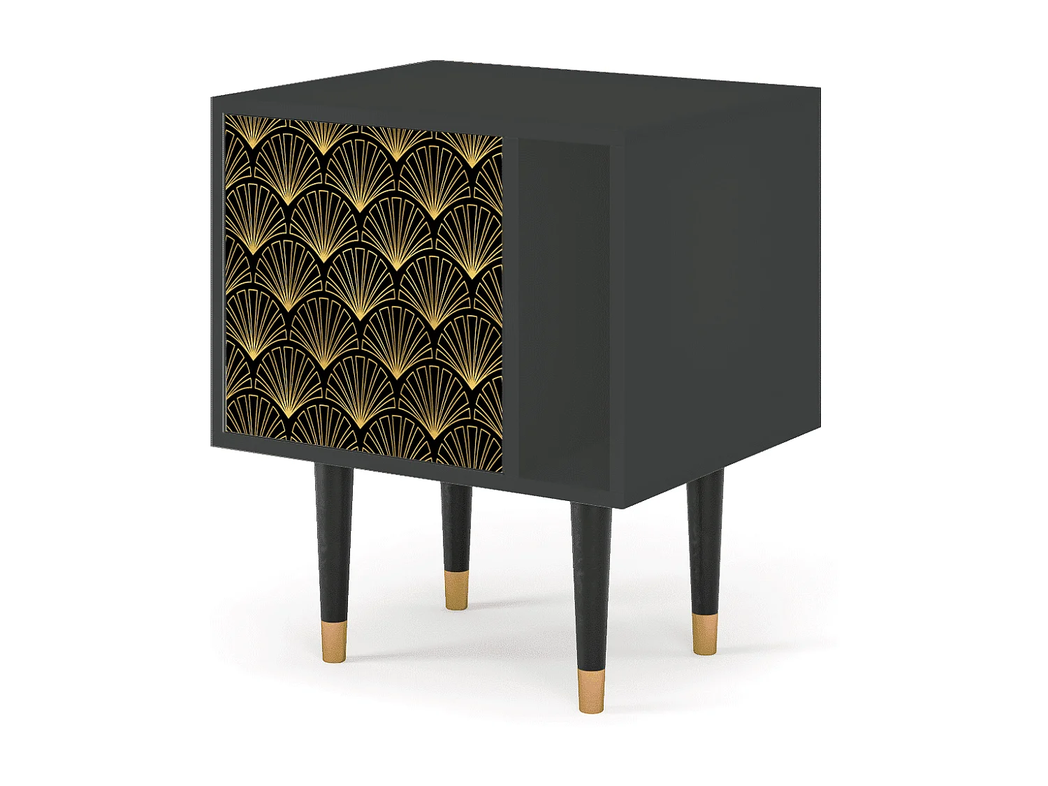 Nachtkastje - 57х69х48 cm - S2 - Bird of Juno, Antraciet