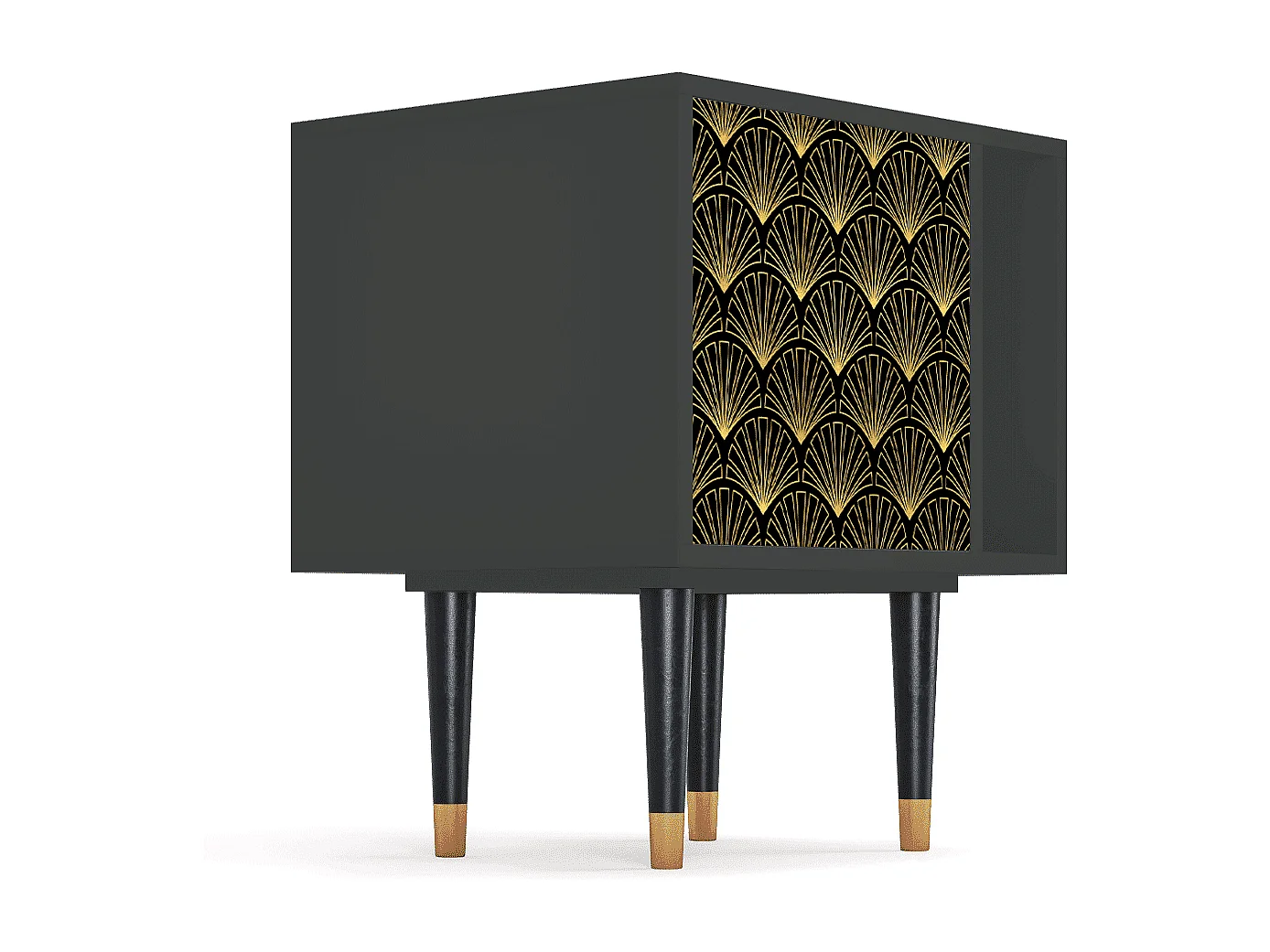 Nachtkastje - 57х69х48 cm - S2 - Bird of Juno, Antraciet