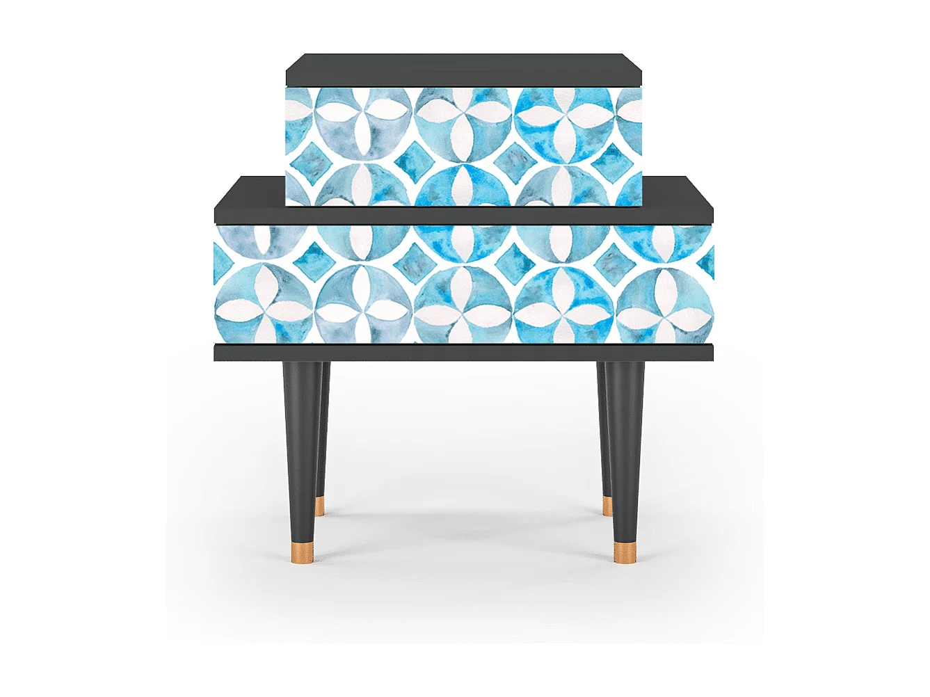 Nachtkastje - 58х58х41 cm - NS1 - Porto Mood, Antraciet