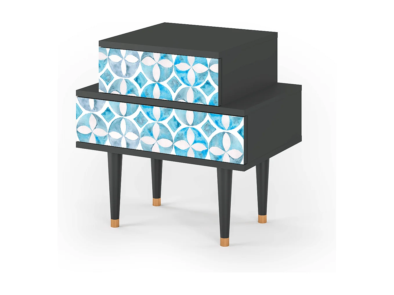 Nachtkastje - 58х58х41 cm - NS1 - Porto Mood, Antraciet