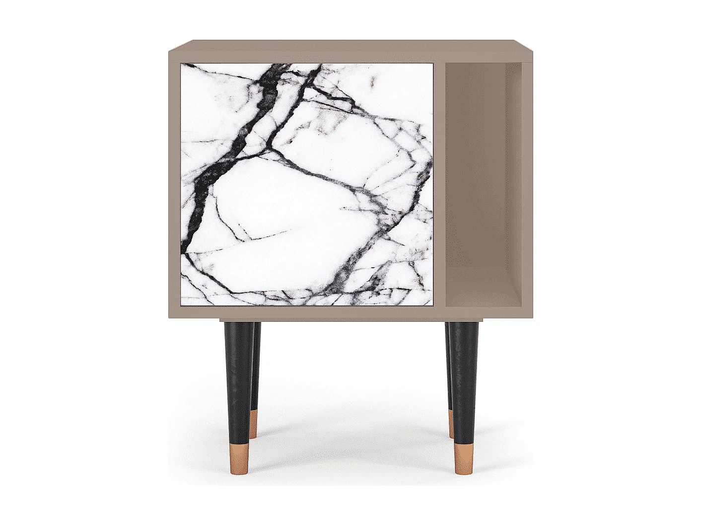 Table de nuit - 57х69х48 cm - S2 - Raven Marble, Latte