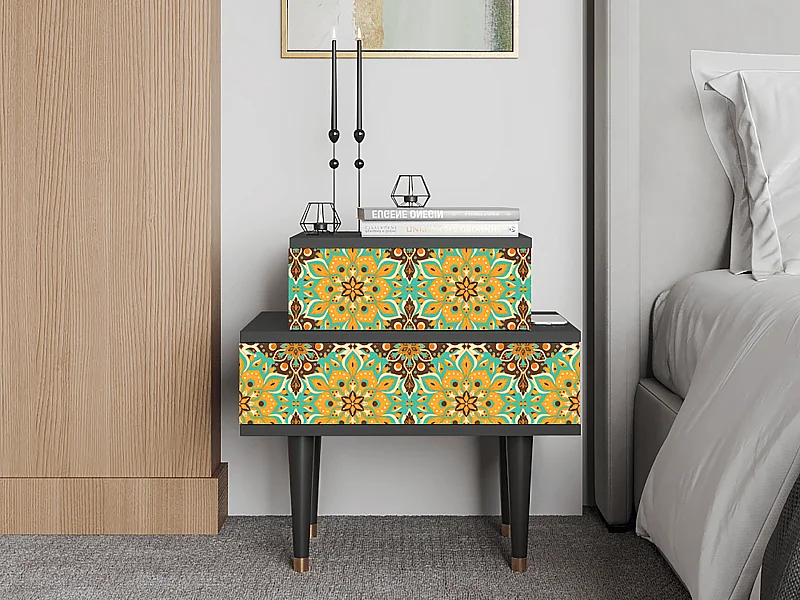 Criado-mudo - 58х58х41 cm - NS1 - Indian Spices, Antracite