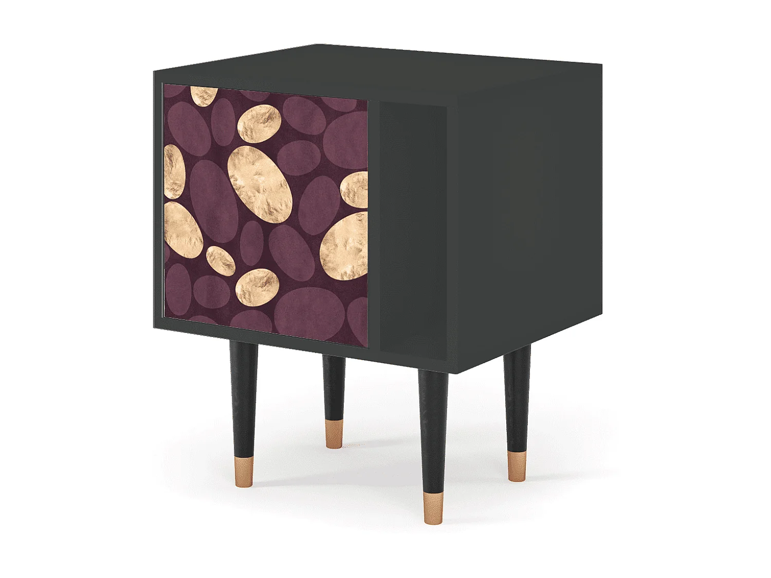 Table de nuit - 57х69х48 cm - S2 - Fine Wine, Anthracite