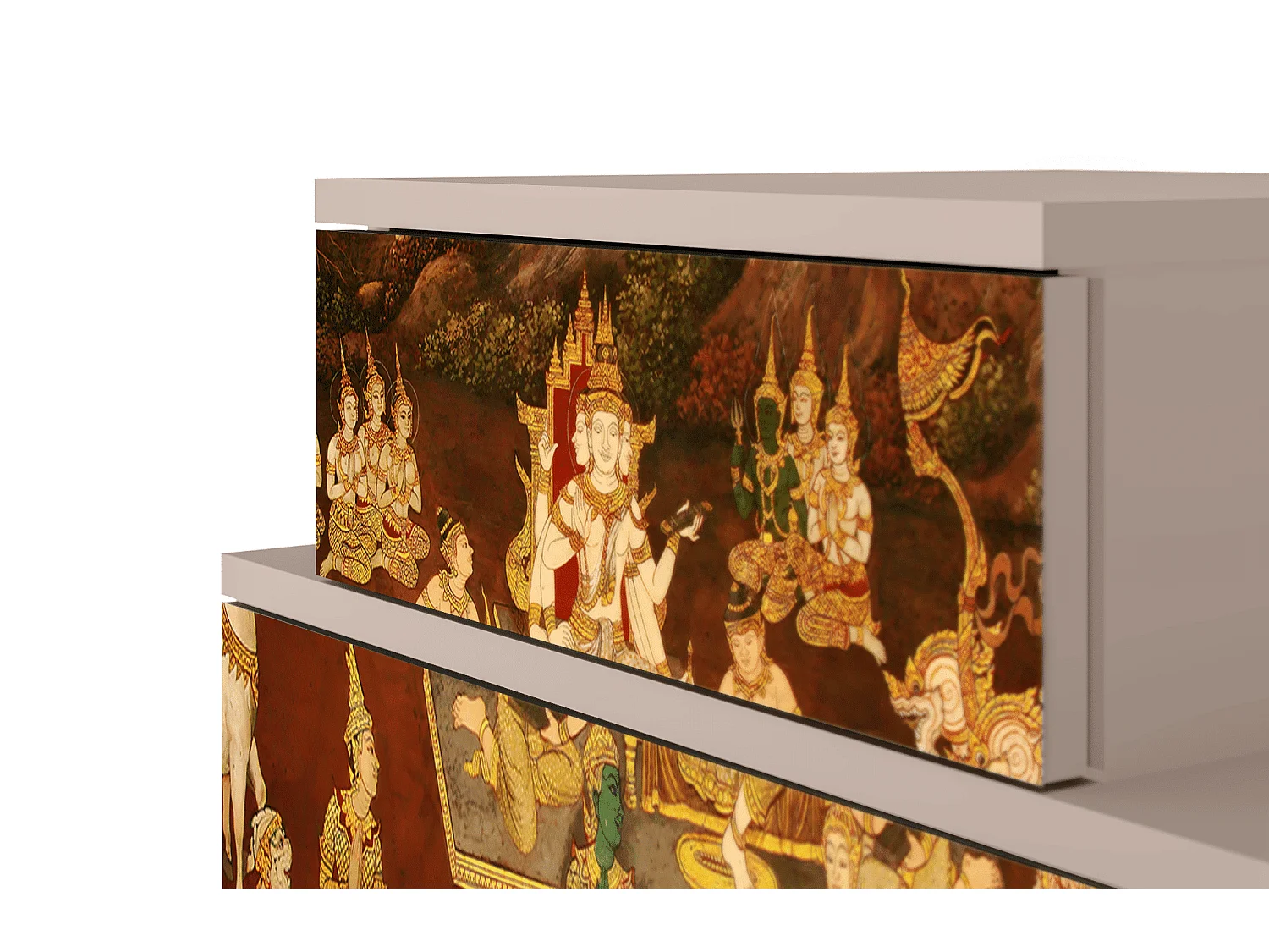 Table de nuit - 58х58х41 cm - NS1 - Malyavan, Latte