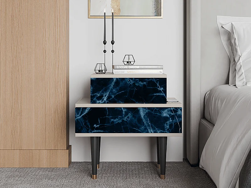 Comodino - 58х58х41 cm - NS1 - Deep Ocean, Sabbia