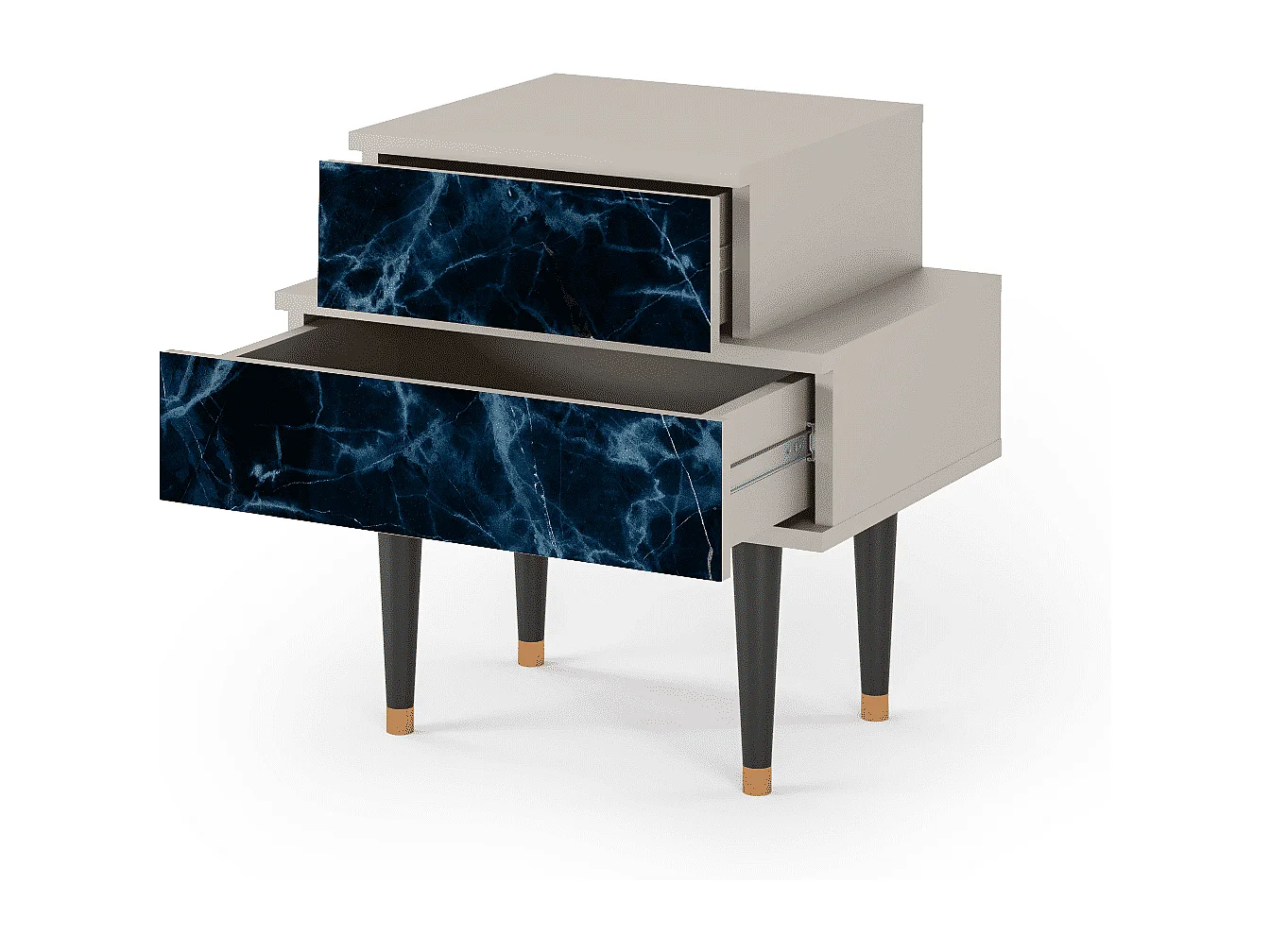 Nachtkastje - 58х58х41 cm - NS1 - Deep Ocean, Zand