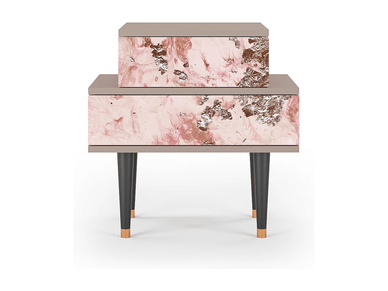 Table de nuit - 58х58х41 cm - NS1 - Cotton Candy, Latte