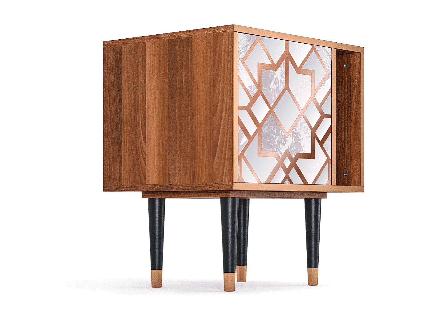 Stolik nocny - 57х69х48 cm - S2 - Pastel Fairytale, Orzech