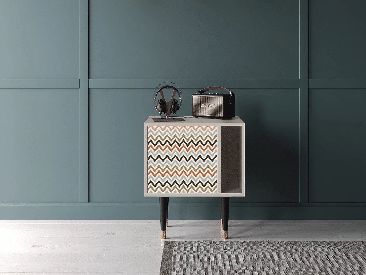 Nachtkastje - 57х69х48 cm - S2 - Bright Ripple, Zand