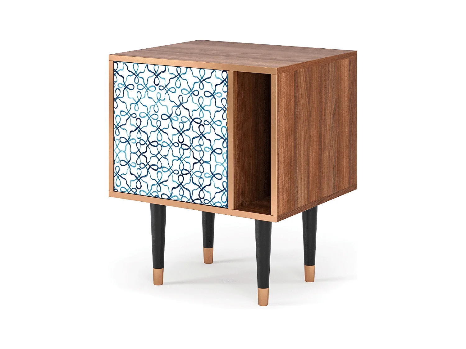 Table de nuit - 57х69х48 cm - S2 - Marine Strings, Noyer