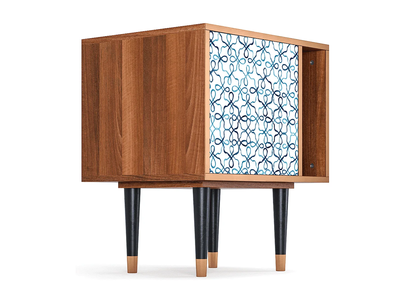 Nachtkastje - 57х69х48 cm - S2 - Marine Strings, Walnoot