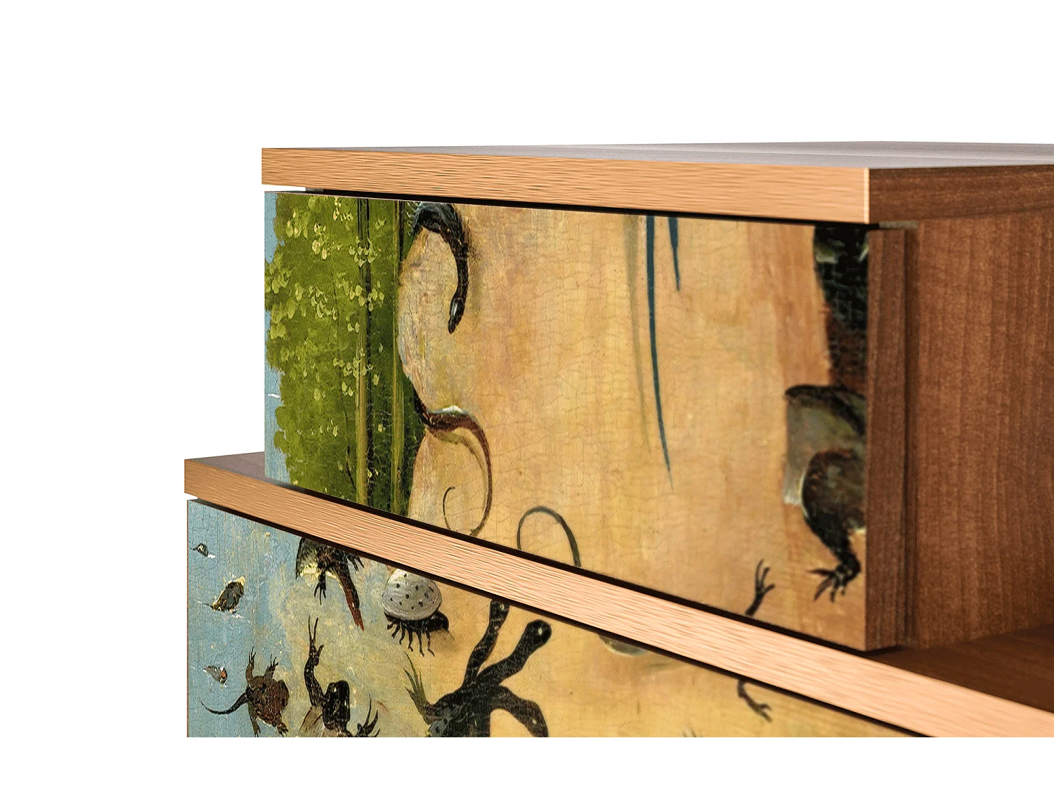 Table de nuit - 58х58х41 cm - NS1 - The Garden by Bosch, Noyer