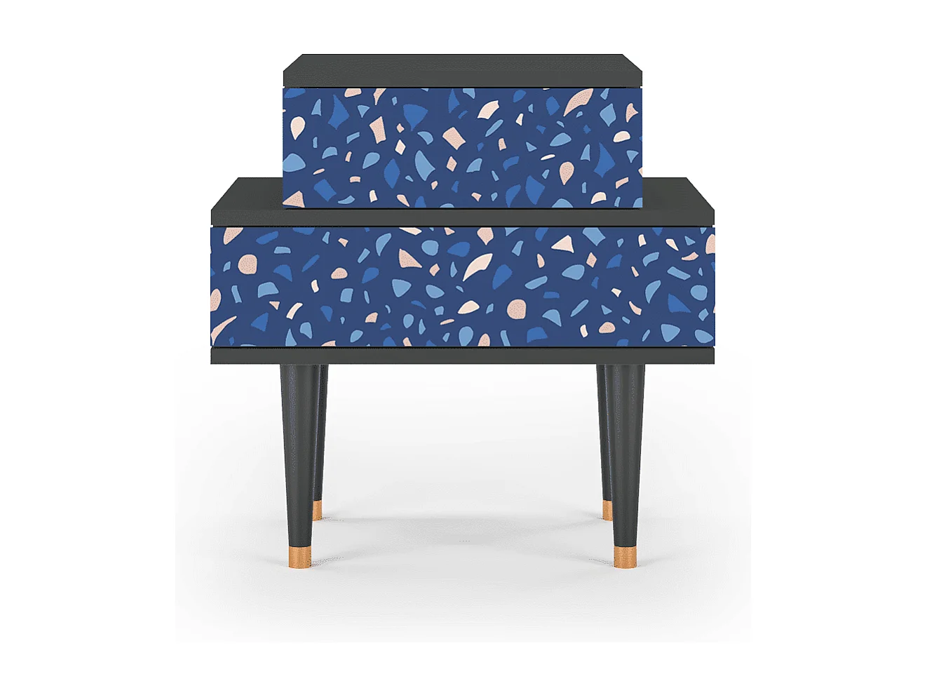 Table de nuit - 58х58х41 cm - NS1 - Soap Whirpool, Anthracite