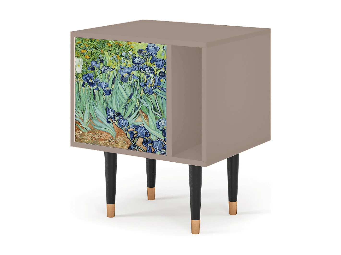 Mesita de noche - 57х69х48 cm - S2 - Irises , Latte