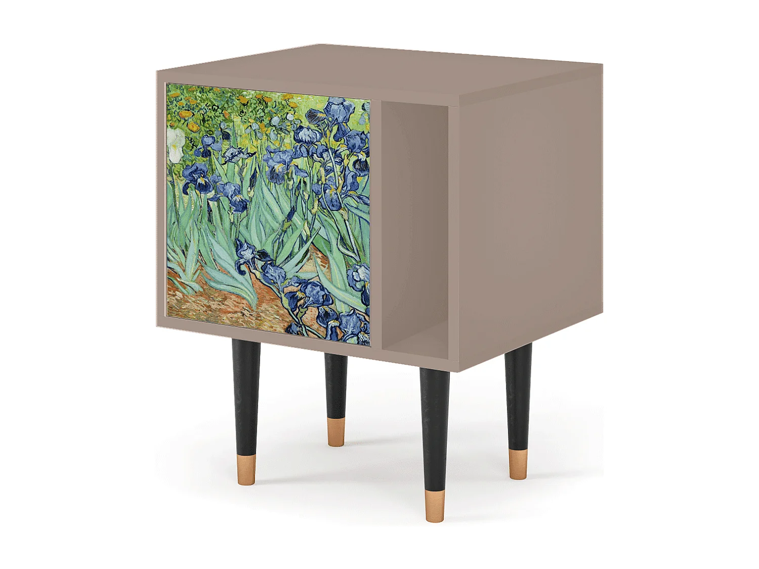 Mesita de noche - 57х69х48 cm - S2 - Irises , Latte