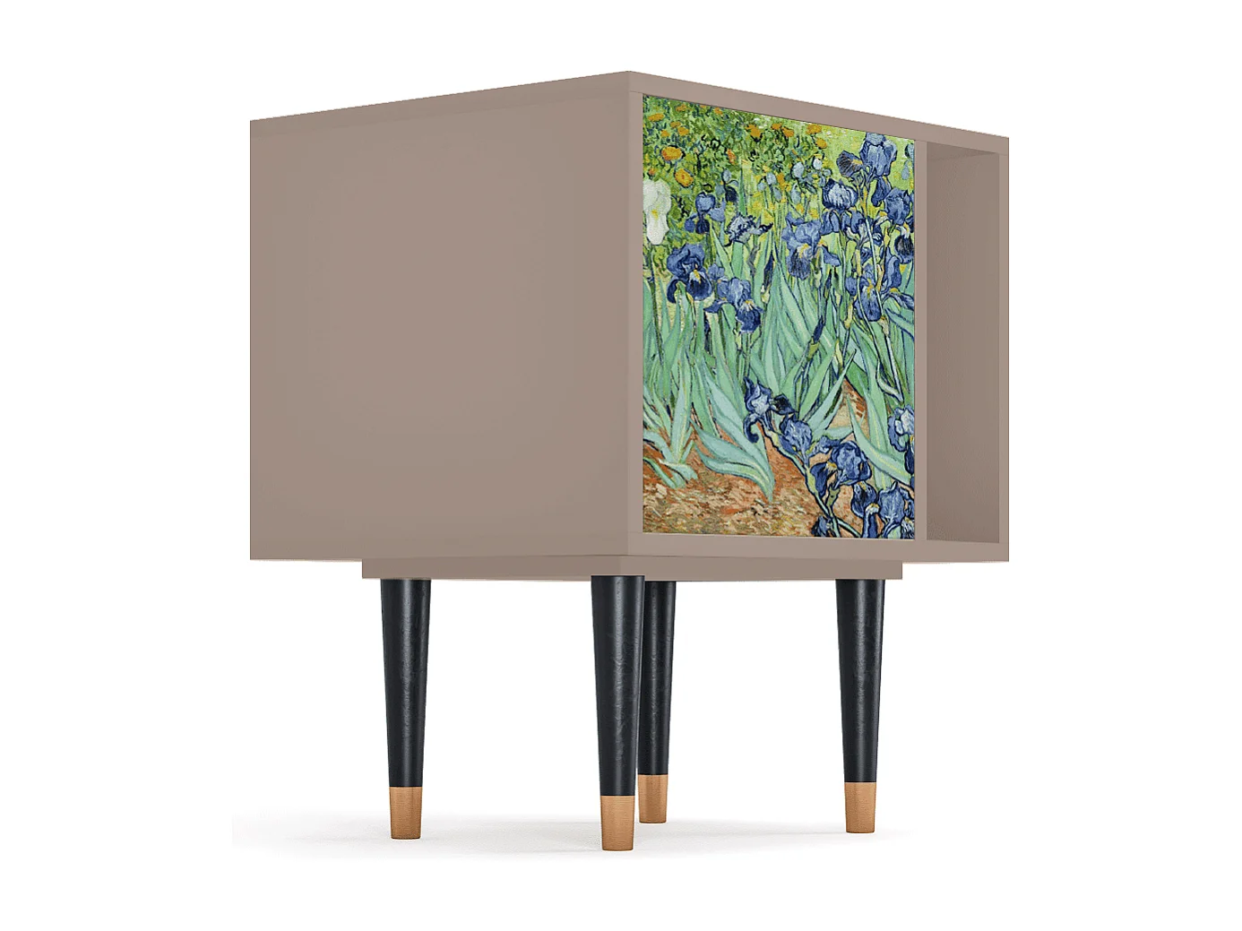 Mesita de noche - 57х69х48 cm - S2 - Irises , Latte