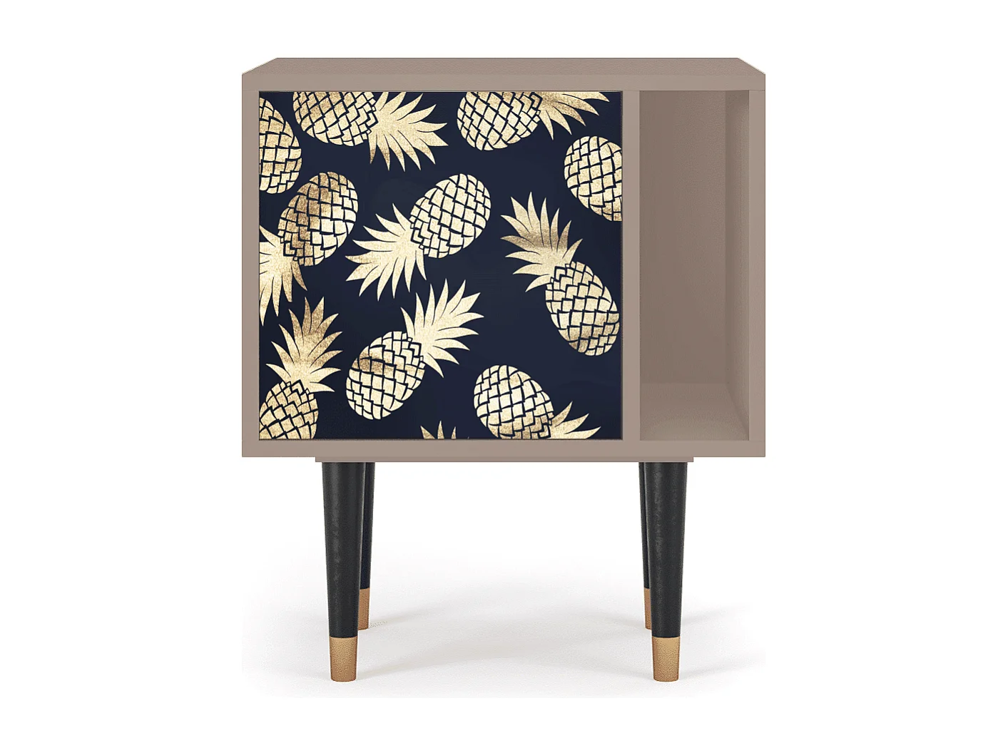 Stolik nocny - 57х69х48 cm - S2 - Sunny Pineaple, Latte