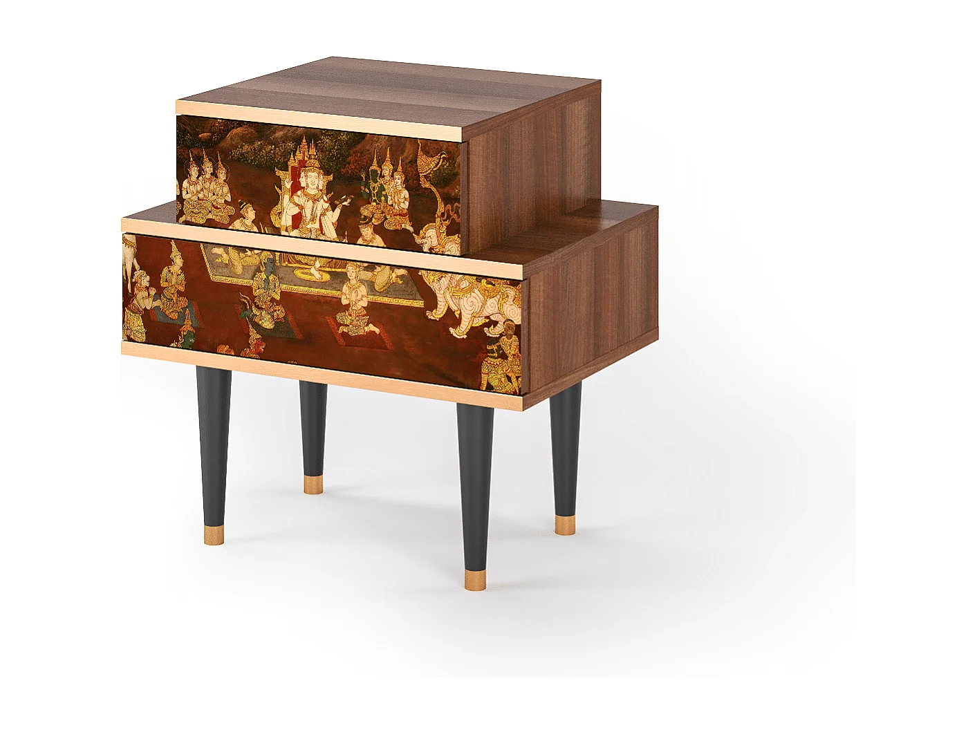 Table de nuit - 58х58х41 cm - NS1 - Malyavan, Noyer