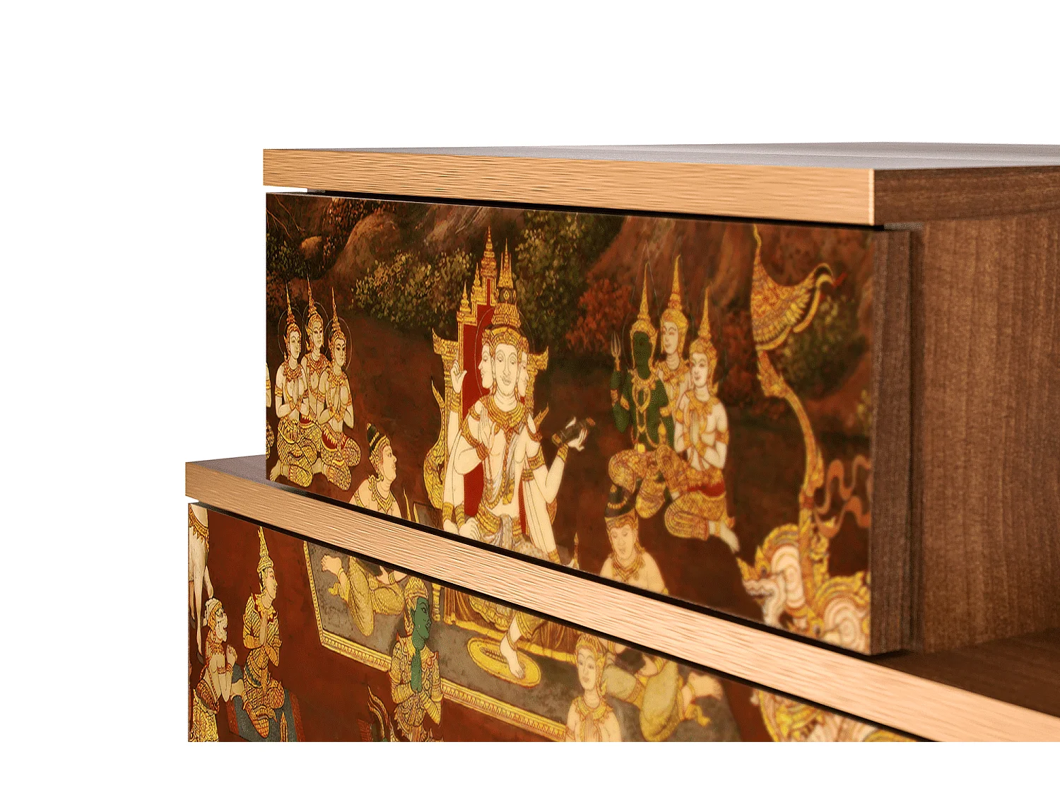 Table de nuit - 58х58х41 cm - NS1 - Malyavan, Noyer