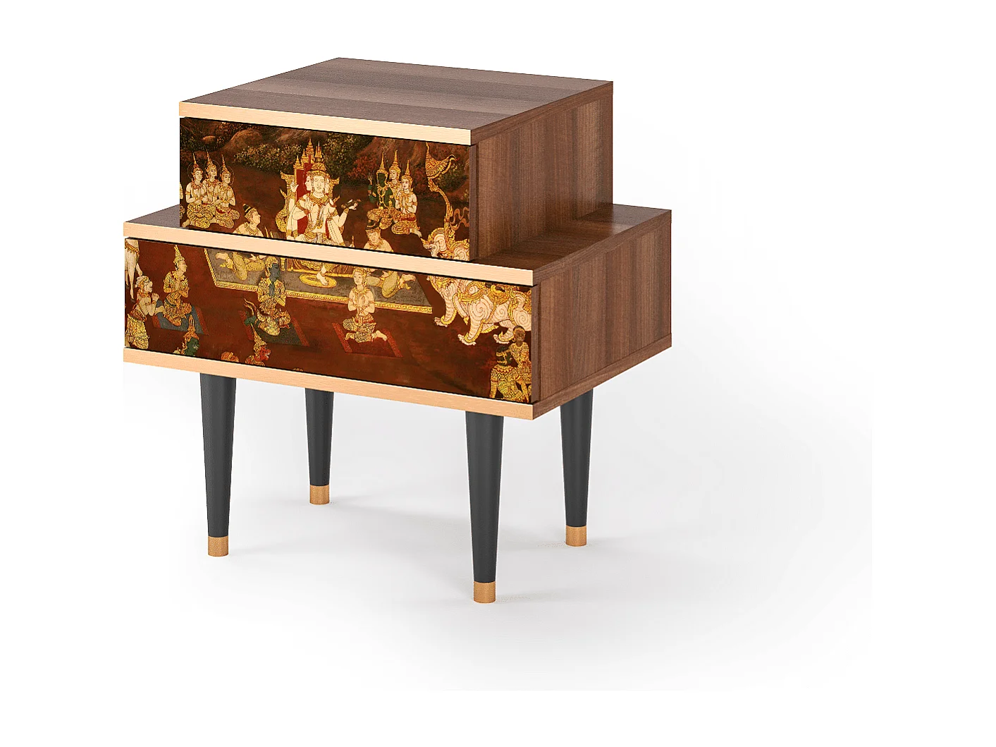 Nachtkastje - 58х58х41 cm - NS1 - Malyavan, Walnoot