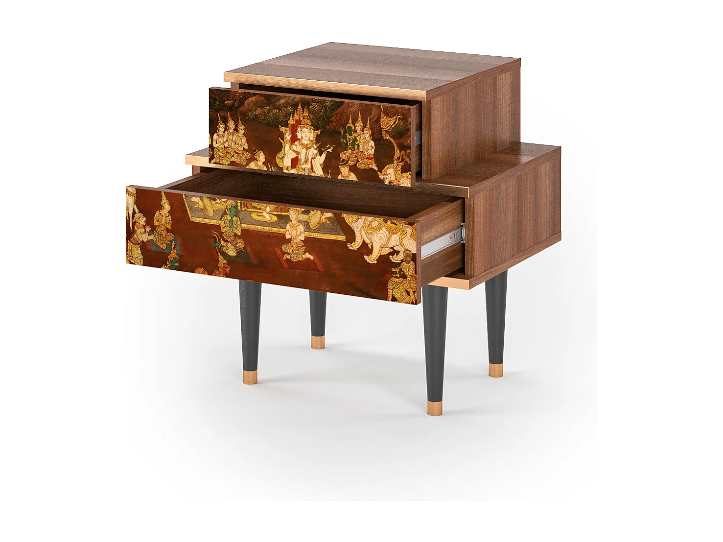 Nachtkastje - 58х58х41 cm - NS1 - Malyavan, Walnoot