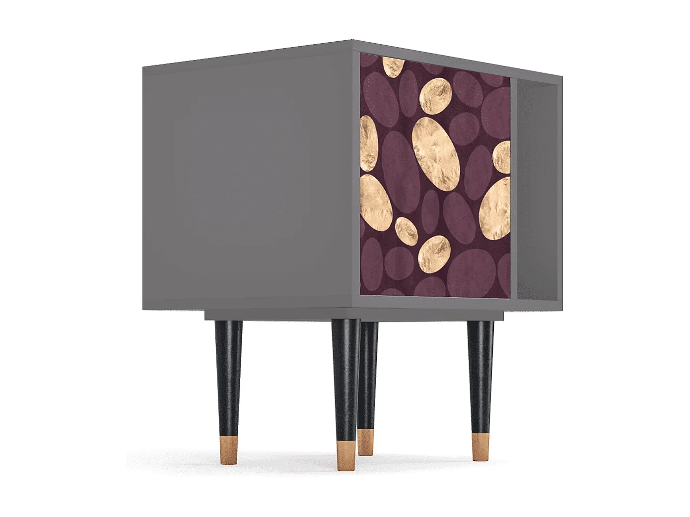 Nachtkastje - 57х69х48 cm - S2 - Fine Wine, Grijs