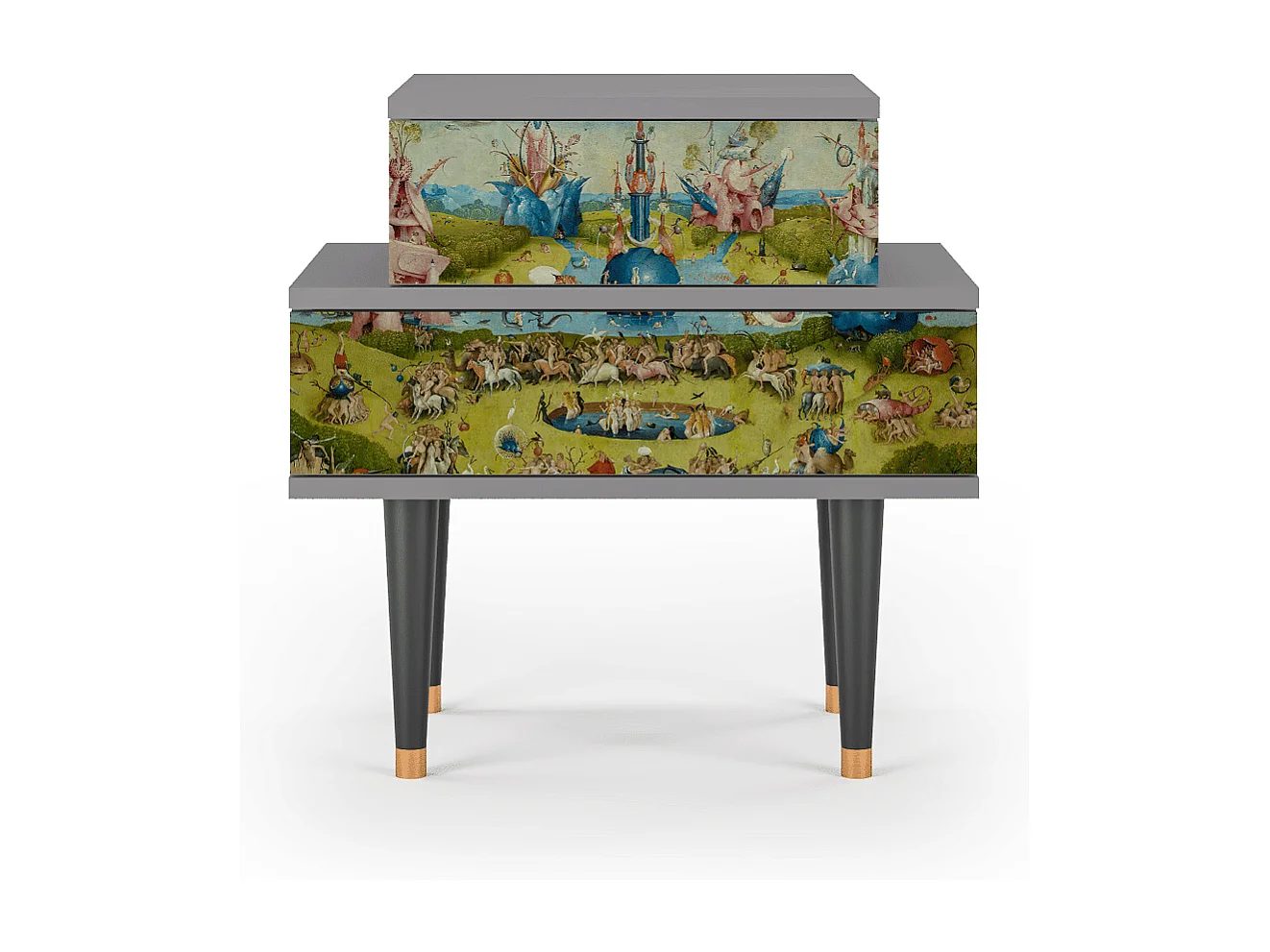 Comodino - 58х58х41 cm - NS1 - The Garden 2 by Bosch, Grigio