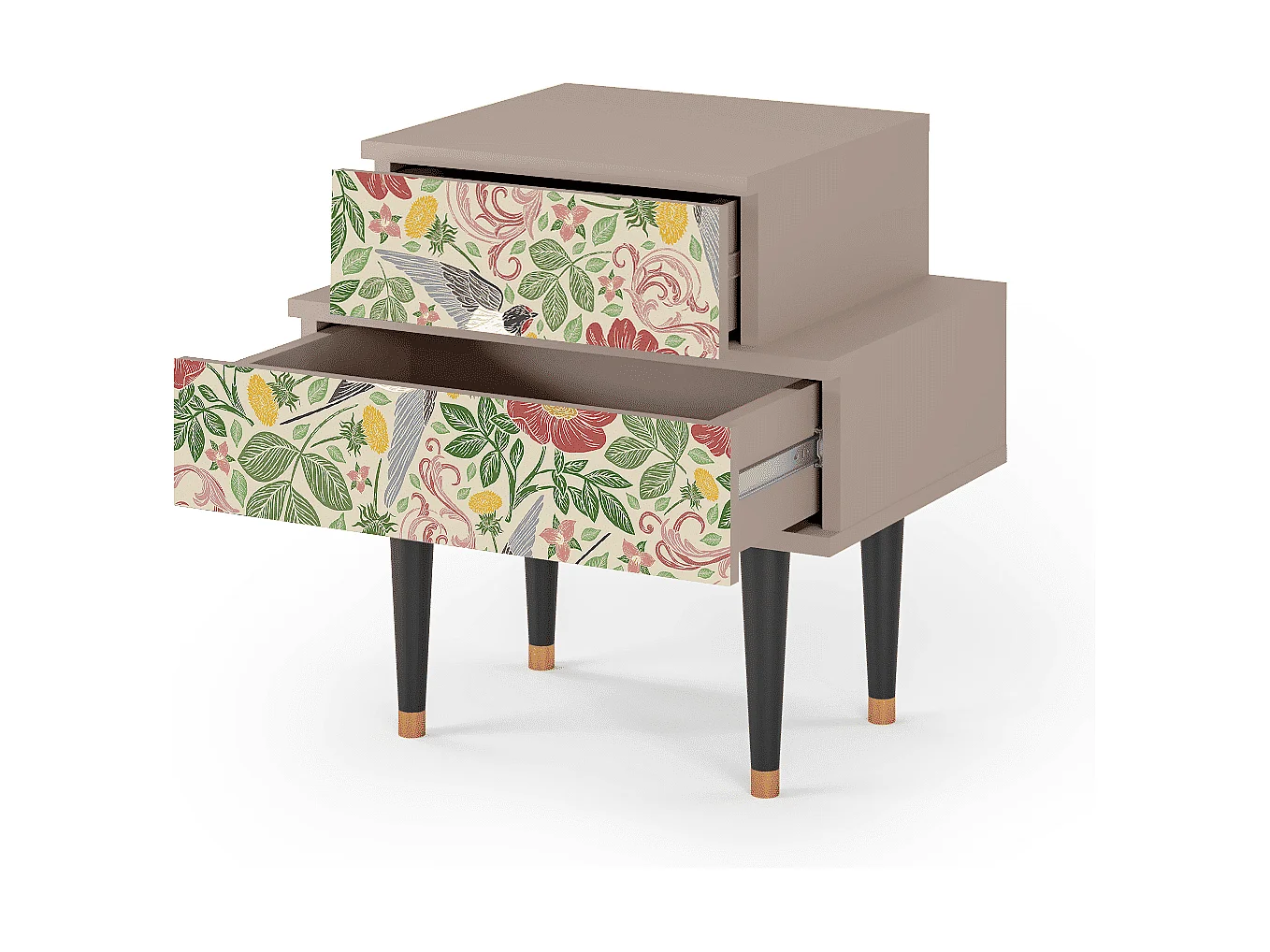 Table de nuit - 58х58х41 cm - NS1 - Spring Swallow, Latte