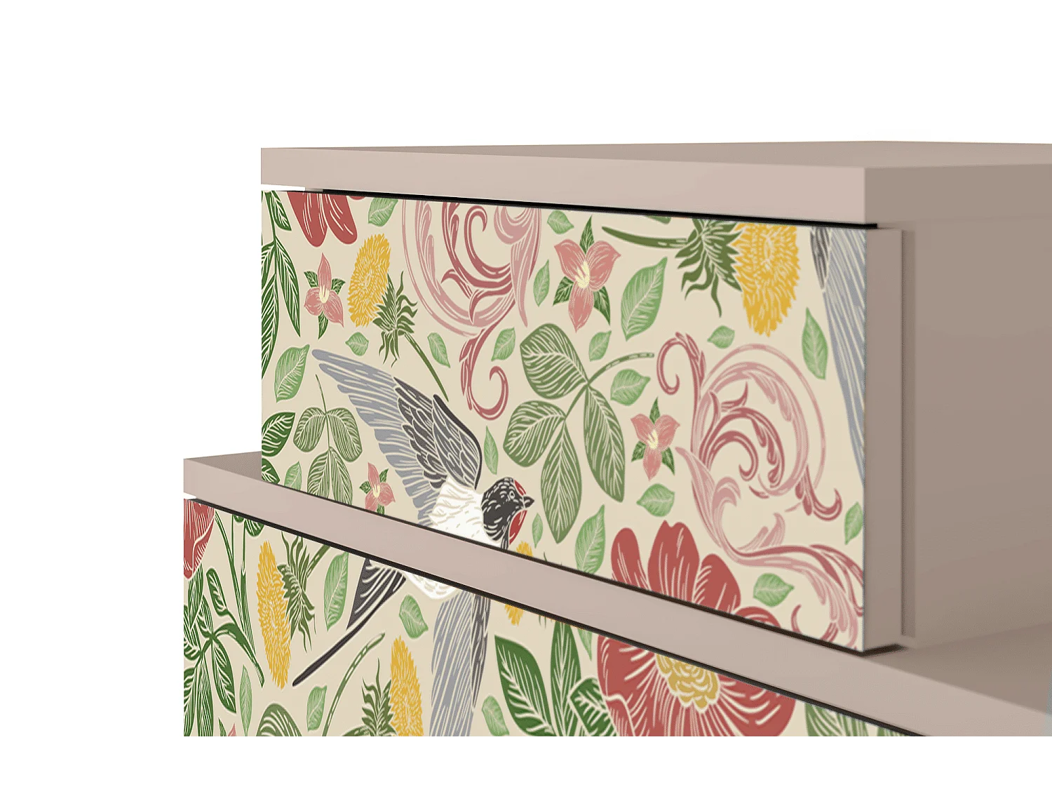 Table de nuit - 58х58х41 cm - NS1 - Spring Swallow, Latte