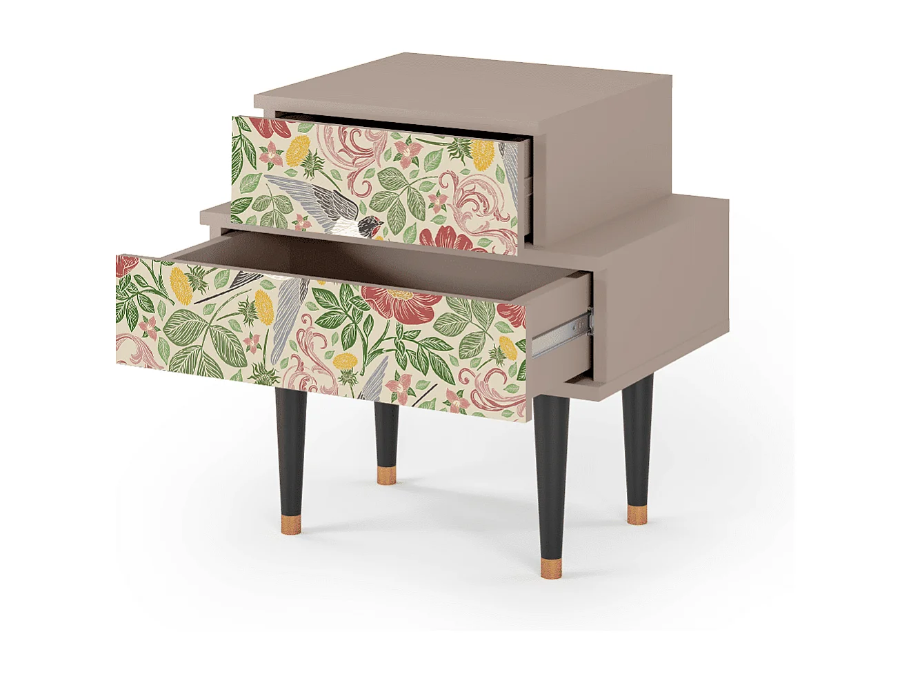 Table de nuit - 58х58х41 cm - NS1 - Spring Swallow, Latte