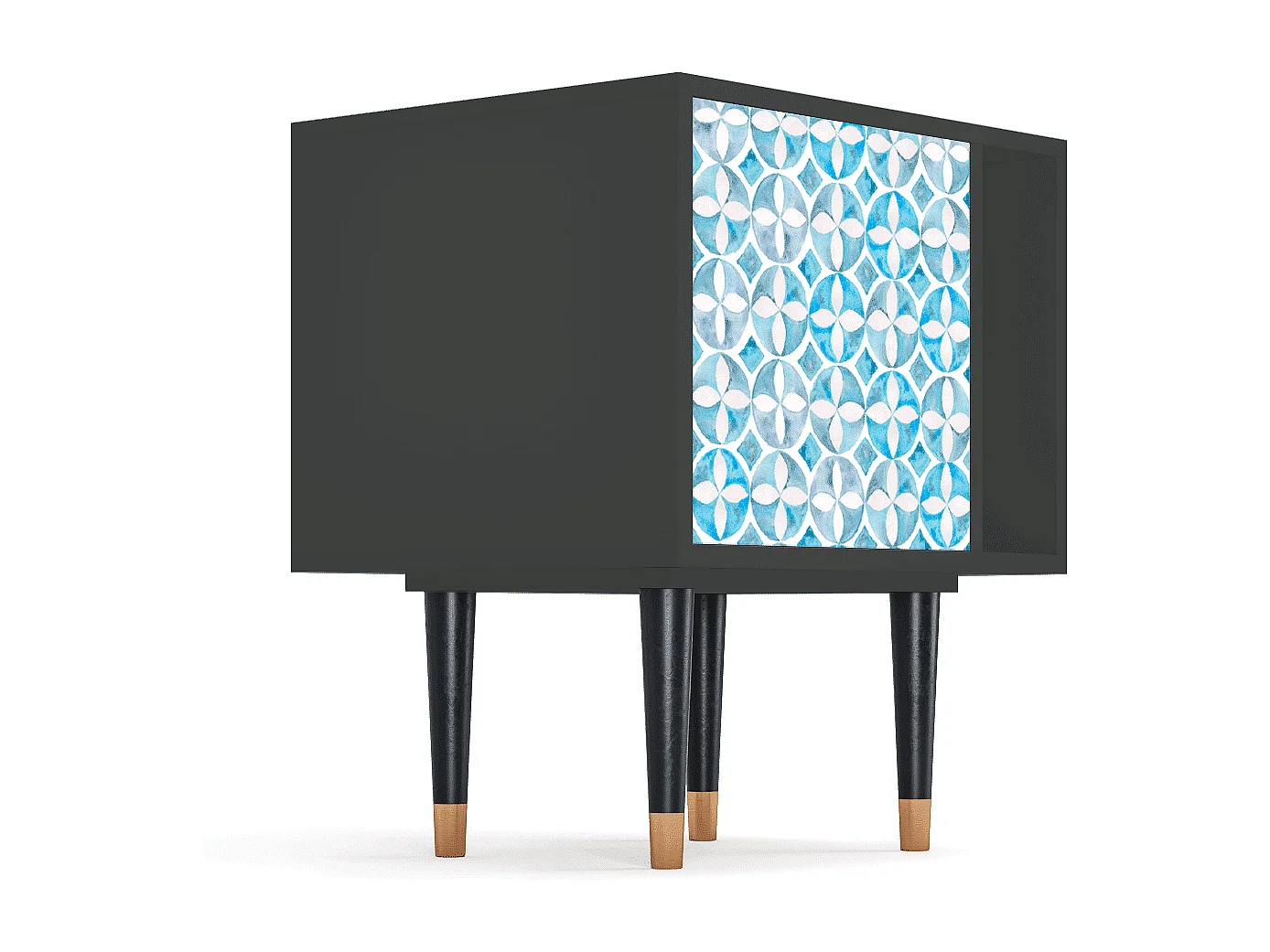 Stolik nocny - 57х69х48 cm - S2 - Porto Mood, Antracyt