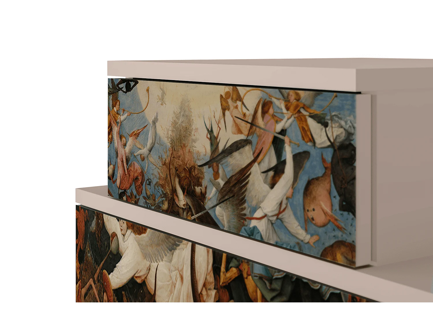 Stolik nocny - 58х58х41 cm - NS1 - The Fall, Latte