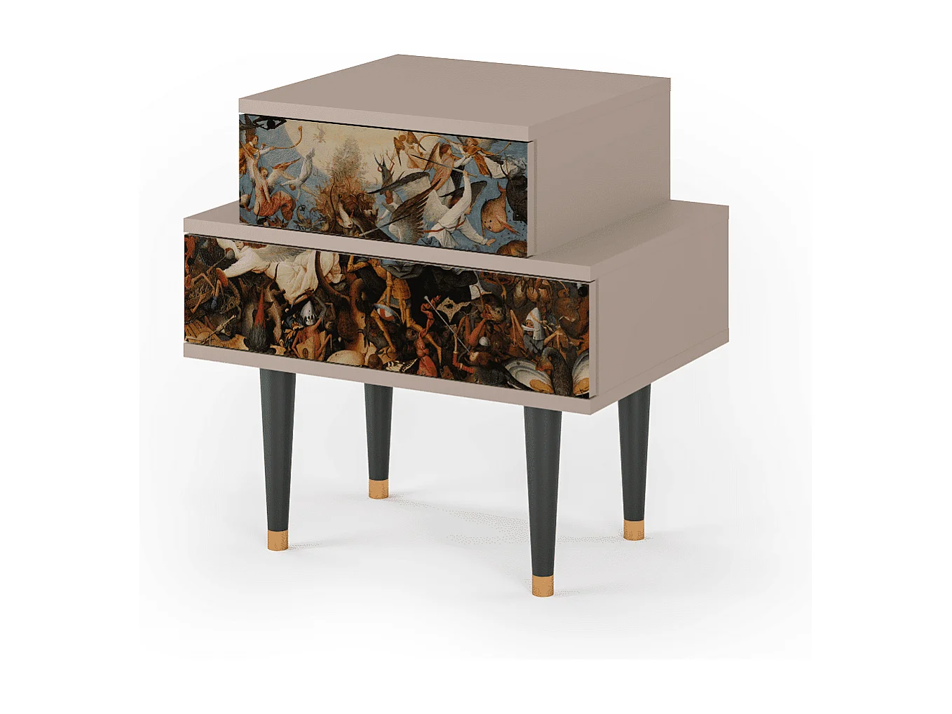 Table de nuit - 58х58х41 cm - NS1 - The Fall, Latte