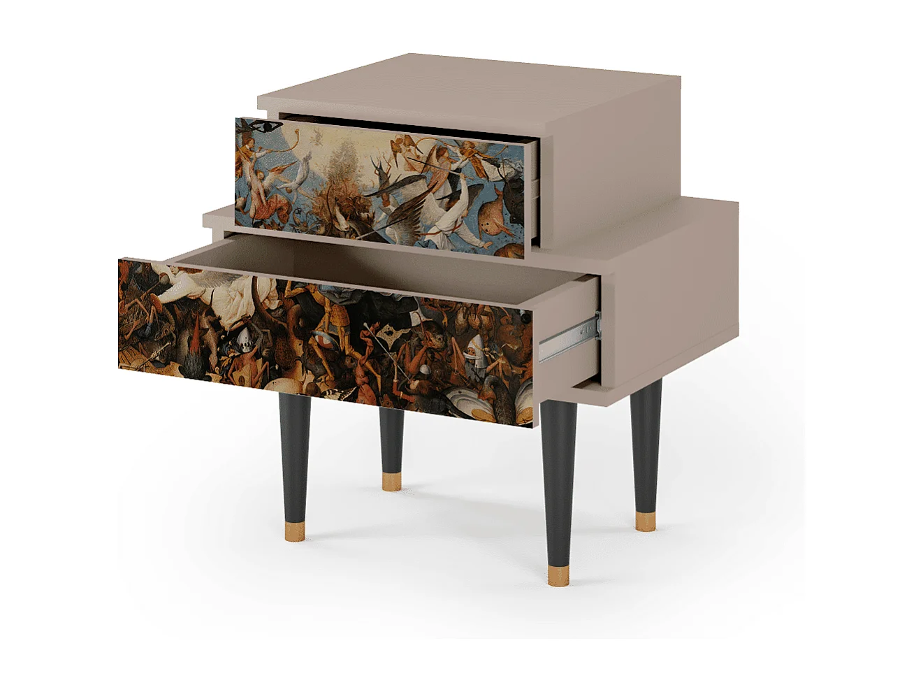 Table de nuit - 58х58х41 cm - NS1 - The Fall, Latte