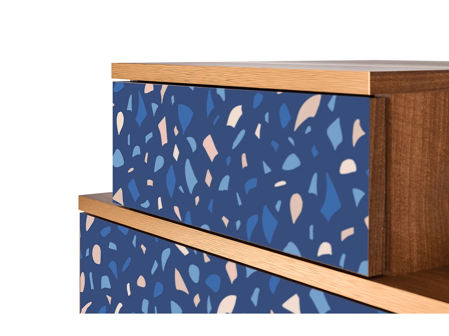 Table de nuit - 58х58х41 cm - NS1 - Soap Whirpool, Noyer