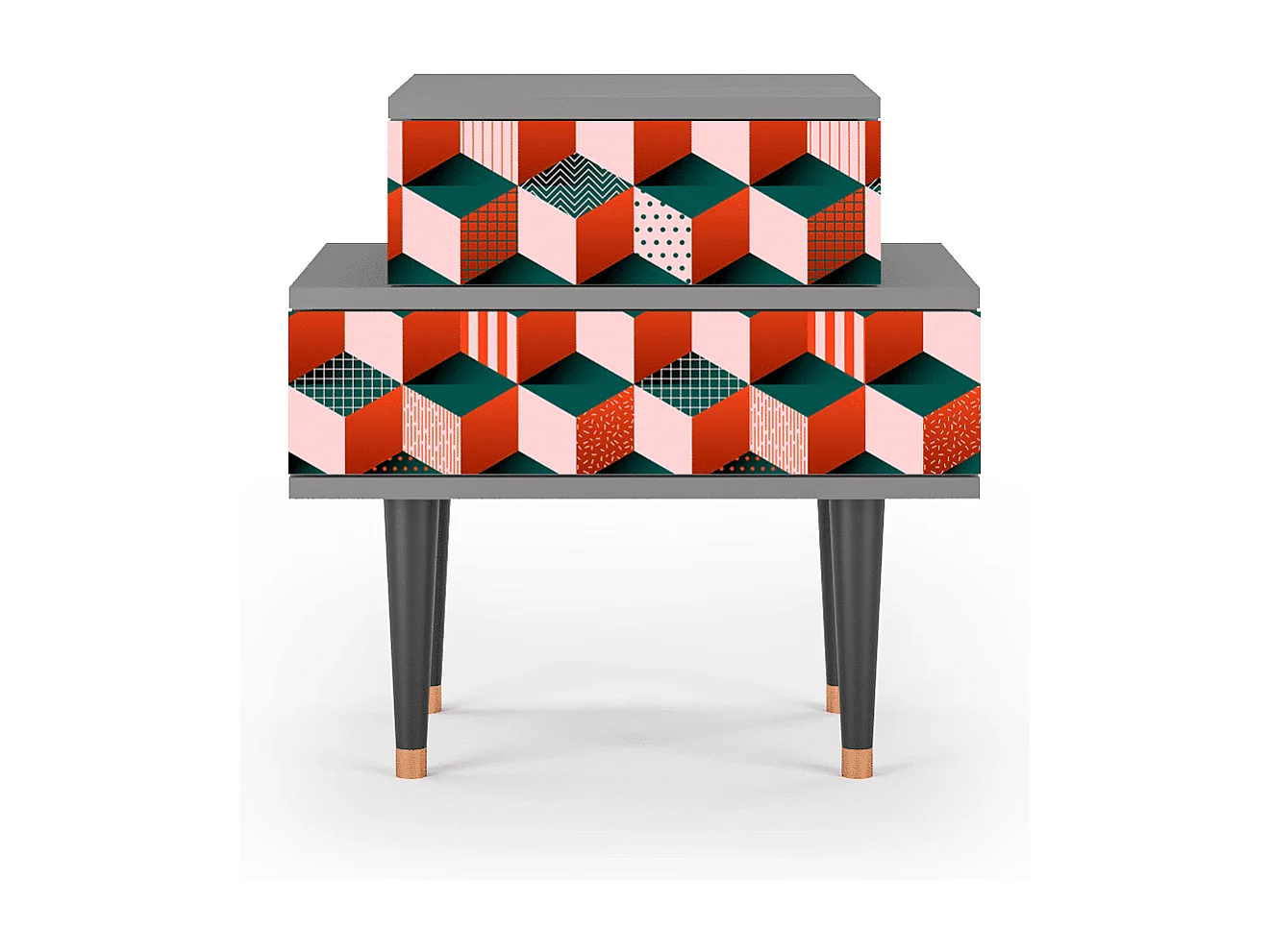 Table de nuit - 58х58х41 cm - NS1 - Pepsi-Cola, Gris