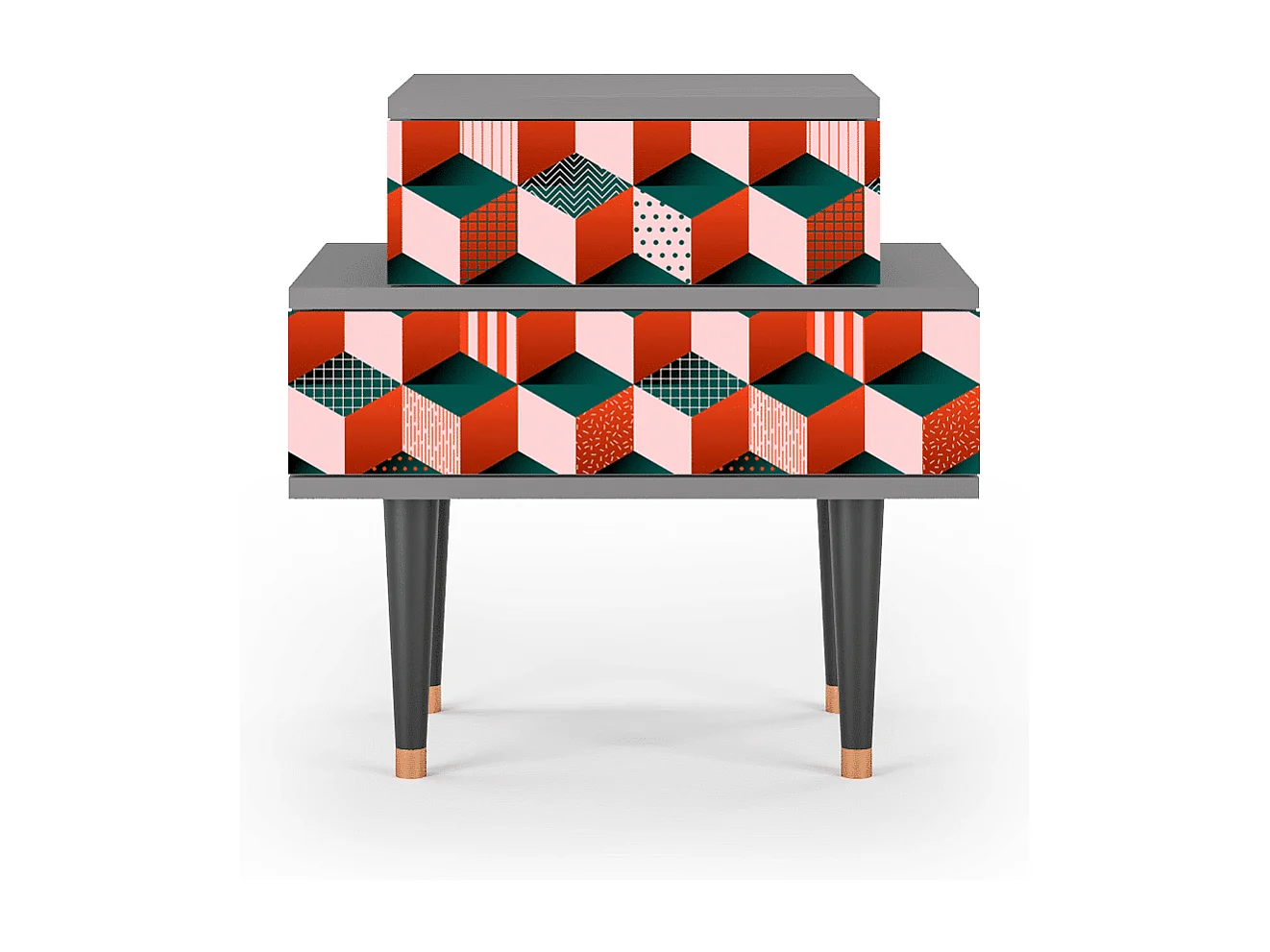 Table de nuit - 58х58х41 cm - NS1 - Pepsi-Cola, Gris