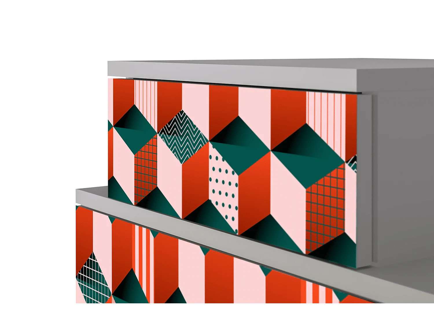 Table de nuit - 58х58х41 cm - NS1 - Pepsi-Cola, Gris